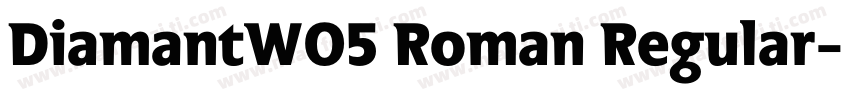 DiamantW05 Roman Regular字体转换